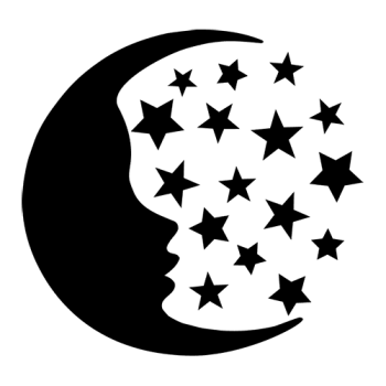 Lune étoilée
