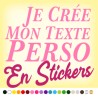 Stickers Lettrages Adhésifs Personnalisés